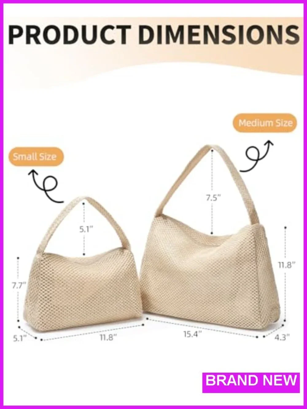 Handwoven Straw Hobo Shoulder Purse Summer Beach Raffia Bag Satchel